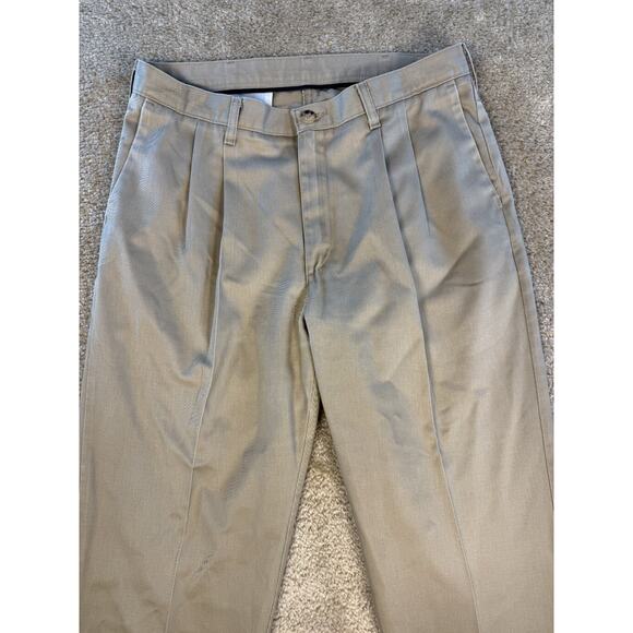 Lee Men's 34x34 Regular Fit Cotton Straight Leg Pants Tan/Khaki E215 - Picture 2 of 12